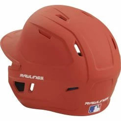 Rawlings Mach Matte Baseball Batting Helmet Junior & Senior Adult Size (Burnt Orange) -Cbc Pro Wood Sales raws mach bo7 sr 4
