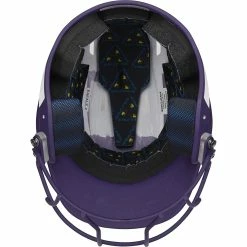 Rawlings Mach Ice Fastpitch Softball Batting Helmet With Face Guard (White/Purple) -Cbc Pro Wood Sales raws msb13j wpu 4