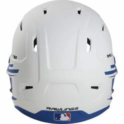 Rawlings Mach Ice Fastpitch Softball Batting Helmet With Face Guard (White/Royal) 11 Rawlings Mach Ice Fastpitch Softball Batting Helmet With Face Guard (White/Royal) -Cbc Pro Wood Sales raws msb13j wr 3 1